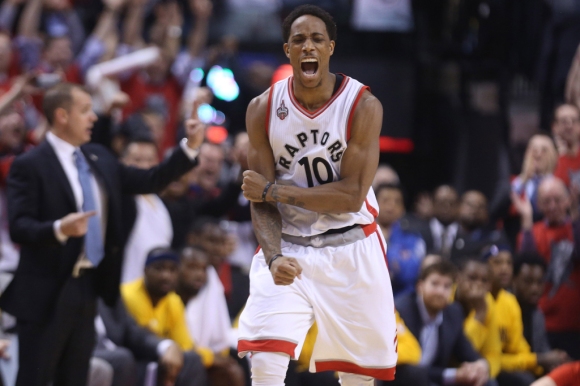Toronto Raptors beat Indiana Pacers in game five 102-99 in their first round NBA playoff series